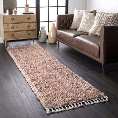 Nuloom Neva Modern Tasseled Shag Area Rug 2ft 6in x 8ft KKBL01E-2608